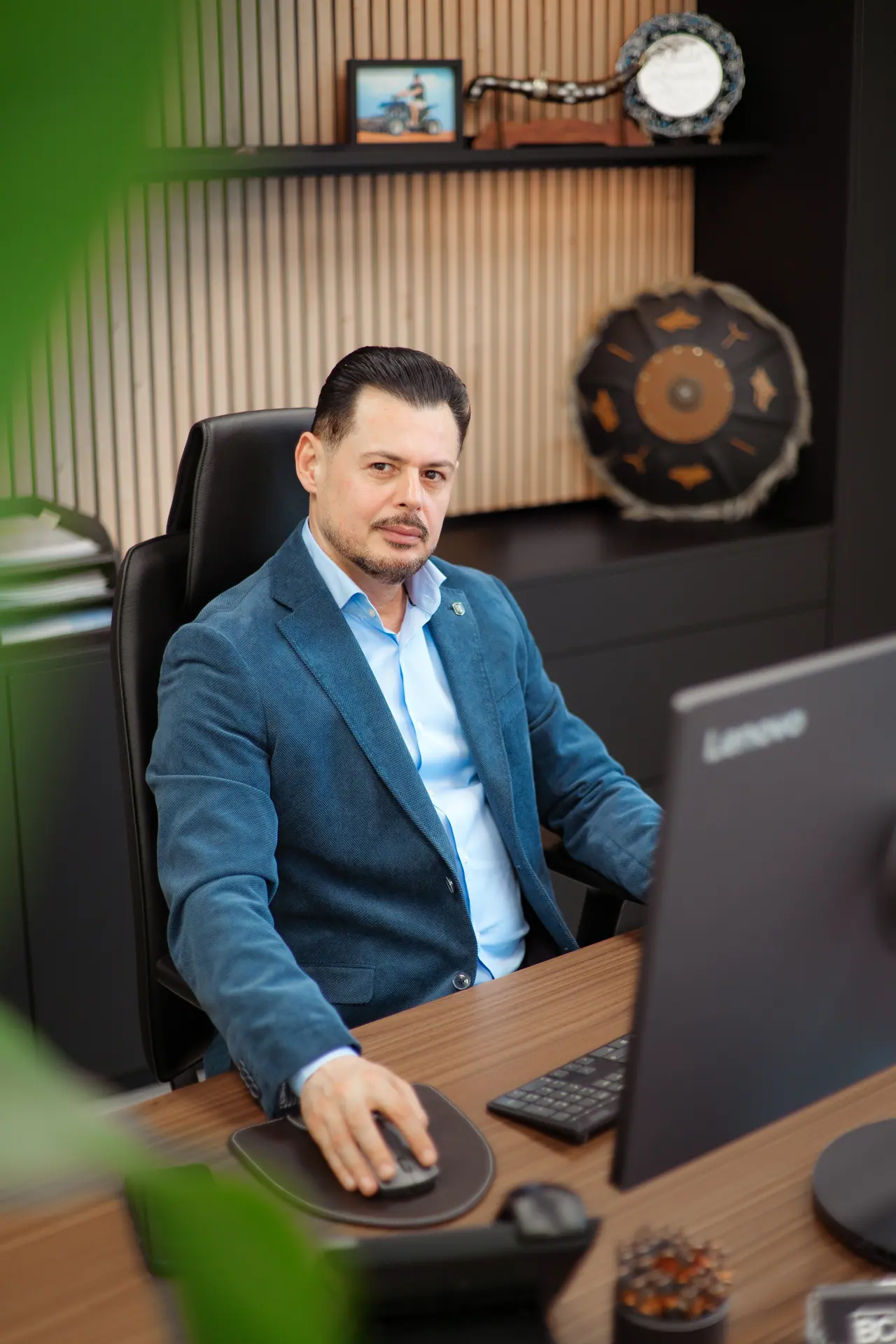 Still from the shoot for Business Centrum