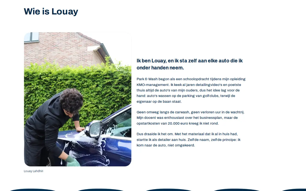 The Wie is Louay section on the Park & Wash site