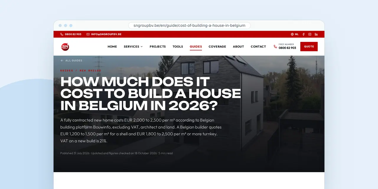 An English guide on the SN Group site