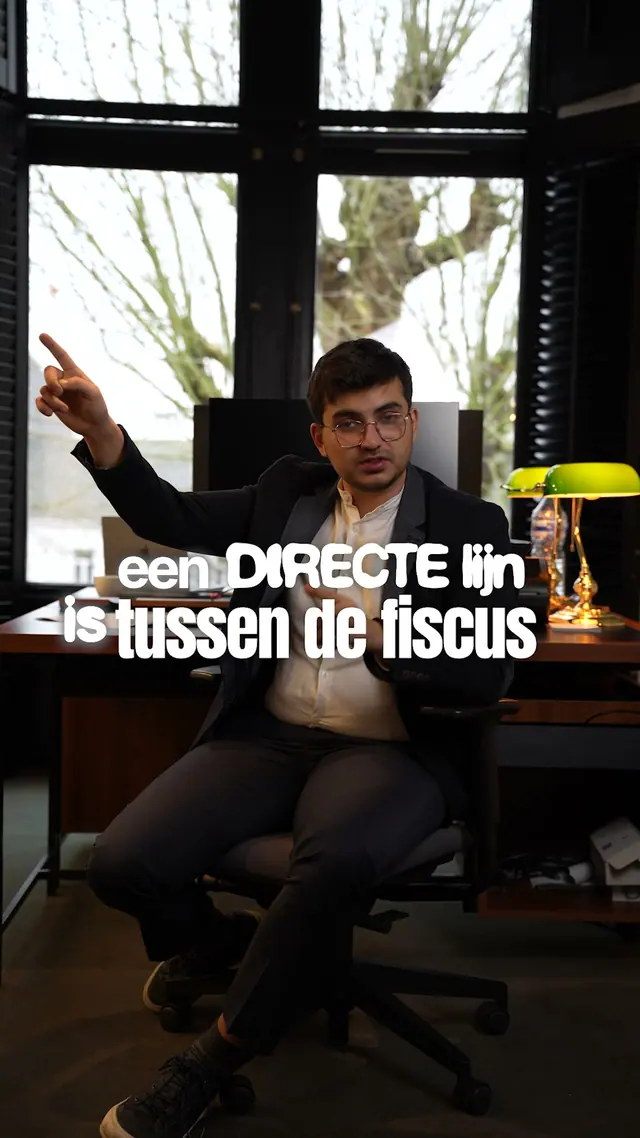 A K&A Law lawyer at his desk, with subtitles on screen