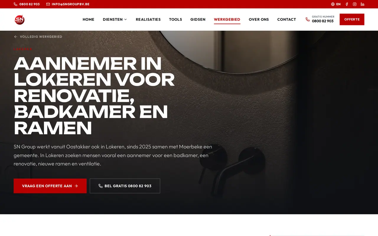 The SN Group page for Lokeren