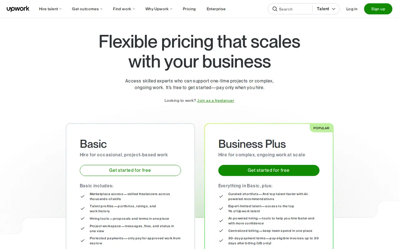 Offshore development: the Upwork marketplace, where companies hire freelance developers from around the world