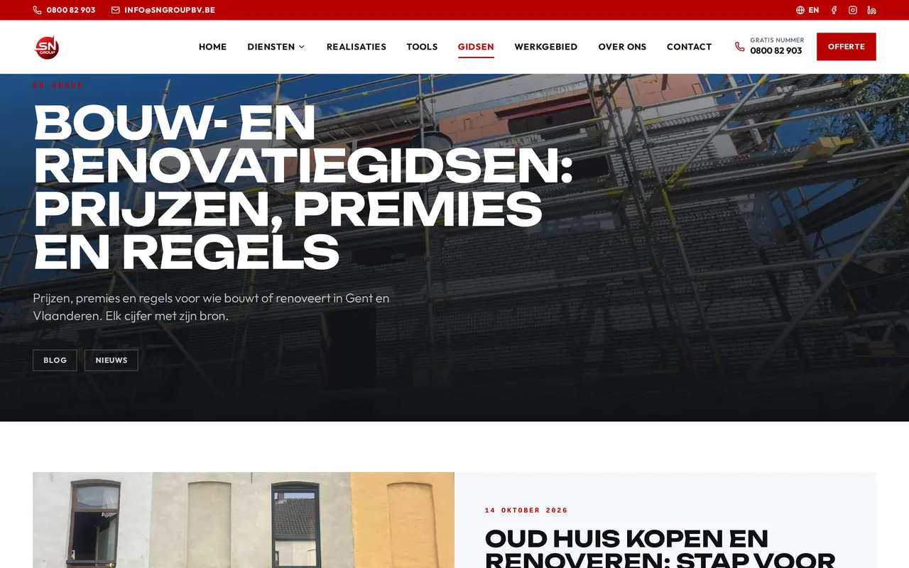 Wat is E-E-A-T: de gidsen op sngroupbv.be over prijzen, premies en regels, elk cijfer met zijn bron