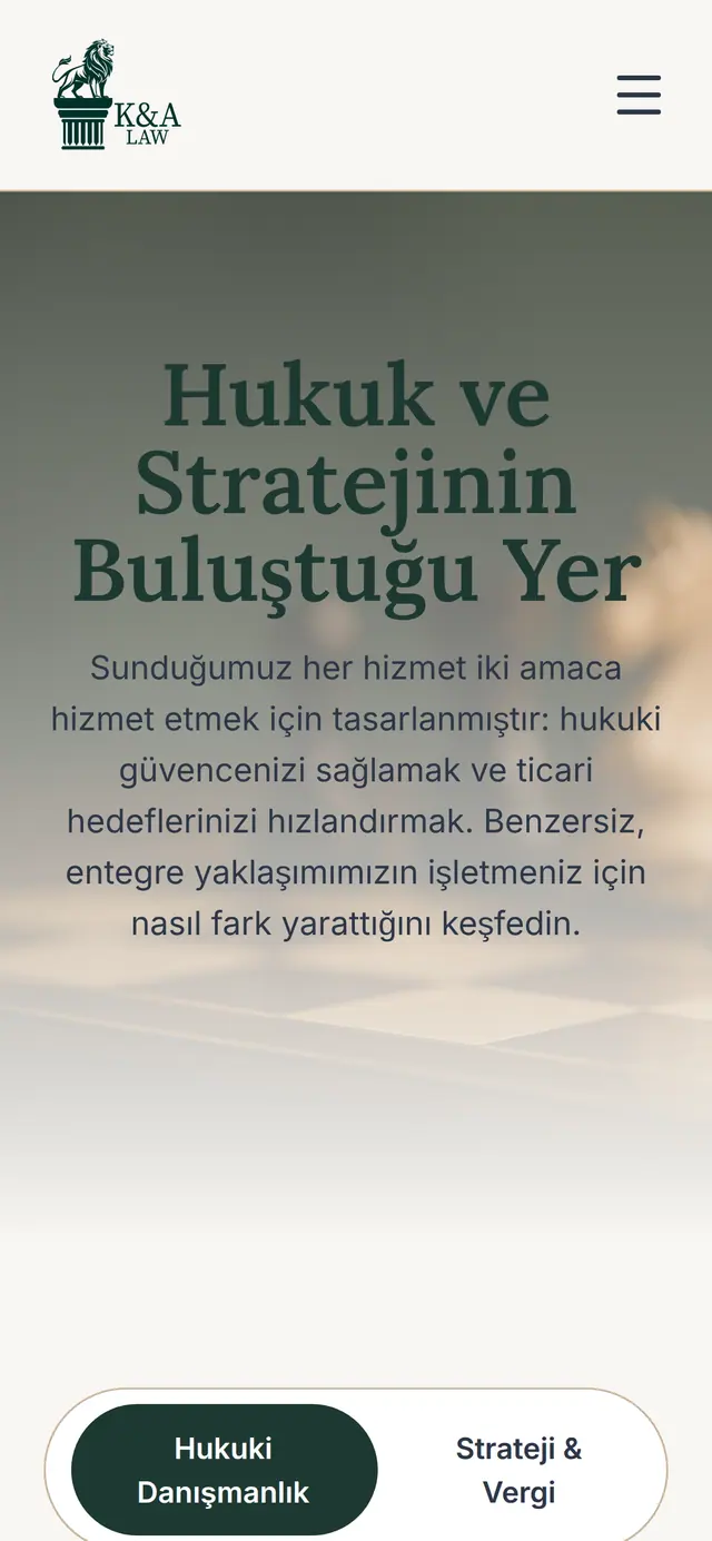 De Turkstalige dienstenpagina van kalaw.eu op een gsm